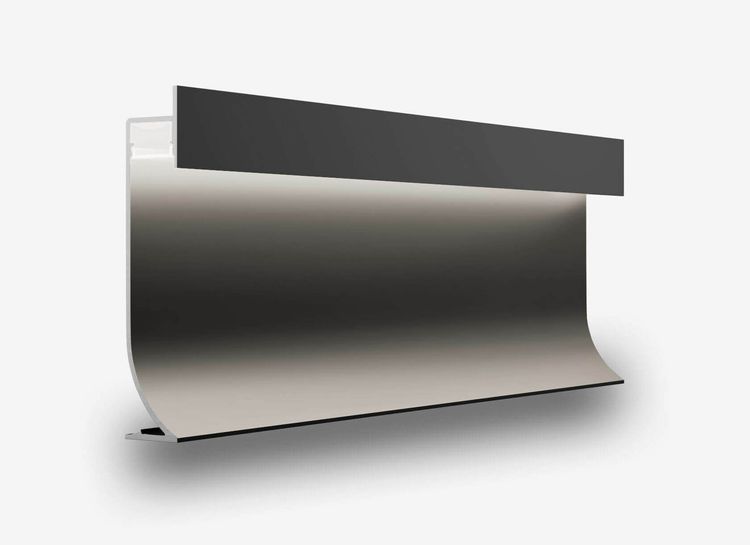 Теневой плинтус с подсветкой LINEART ALUMO SC 7547 черный